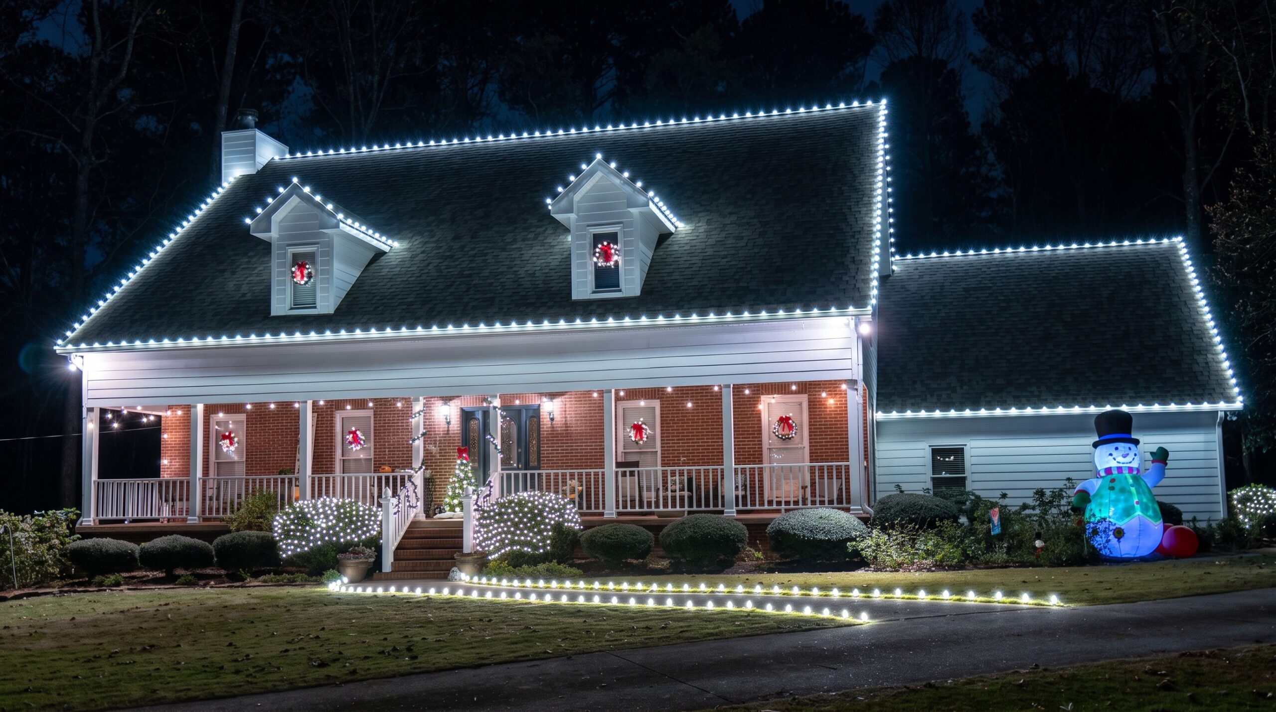 Holiday lighting installation