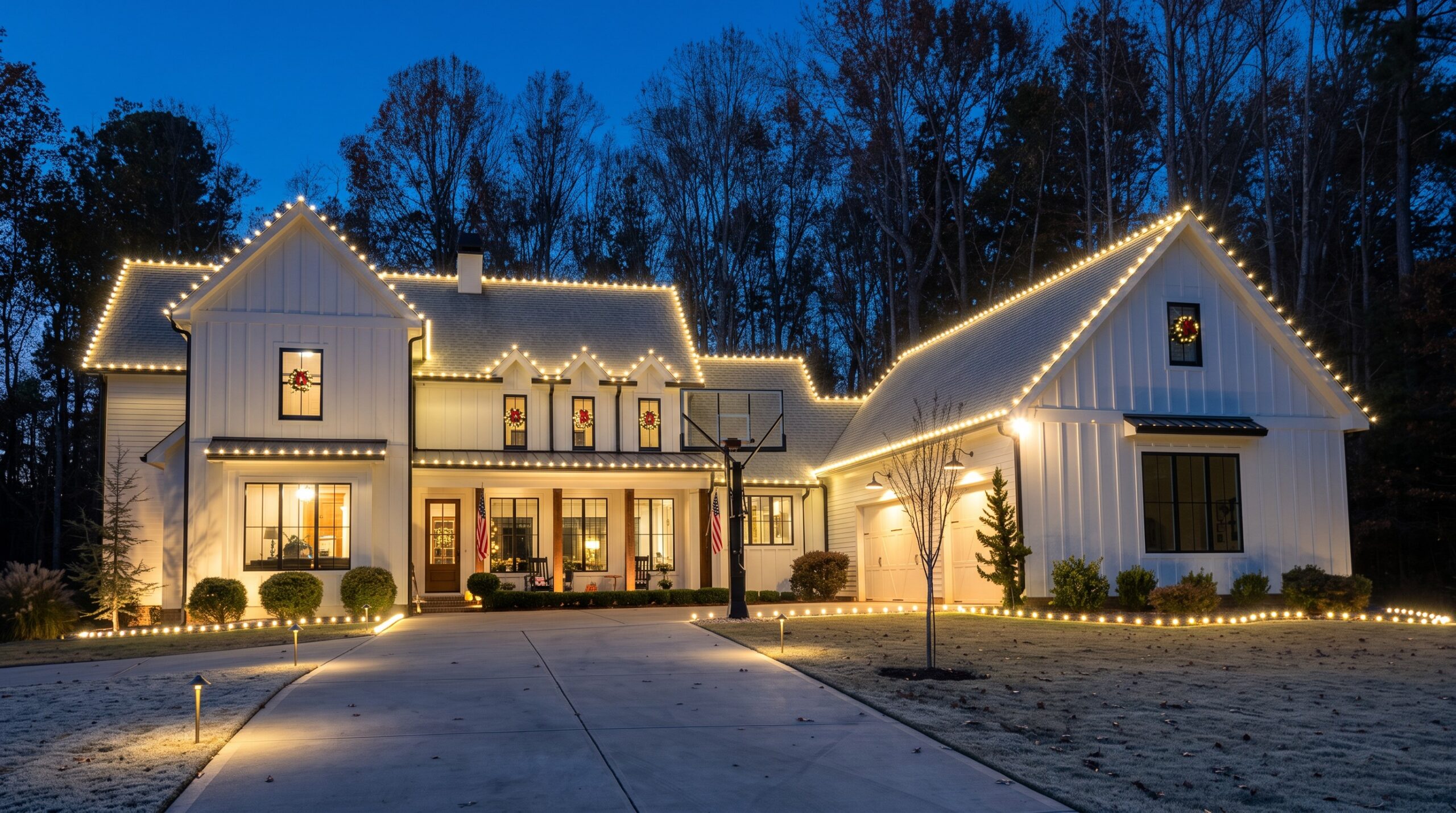 Holiday lighting installation