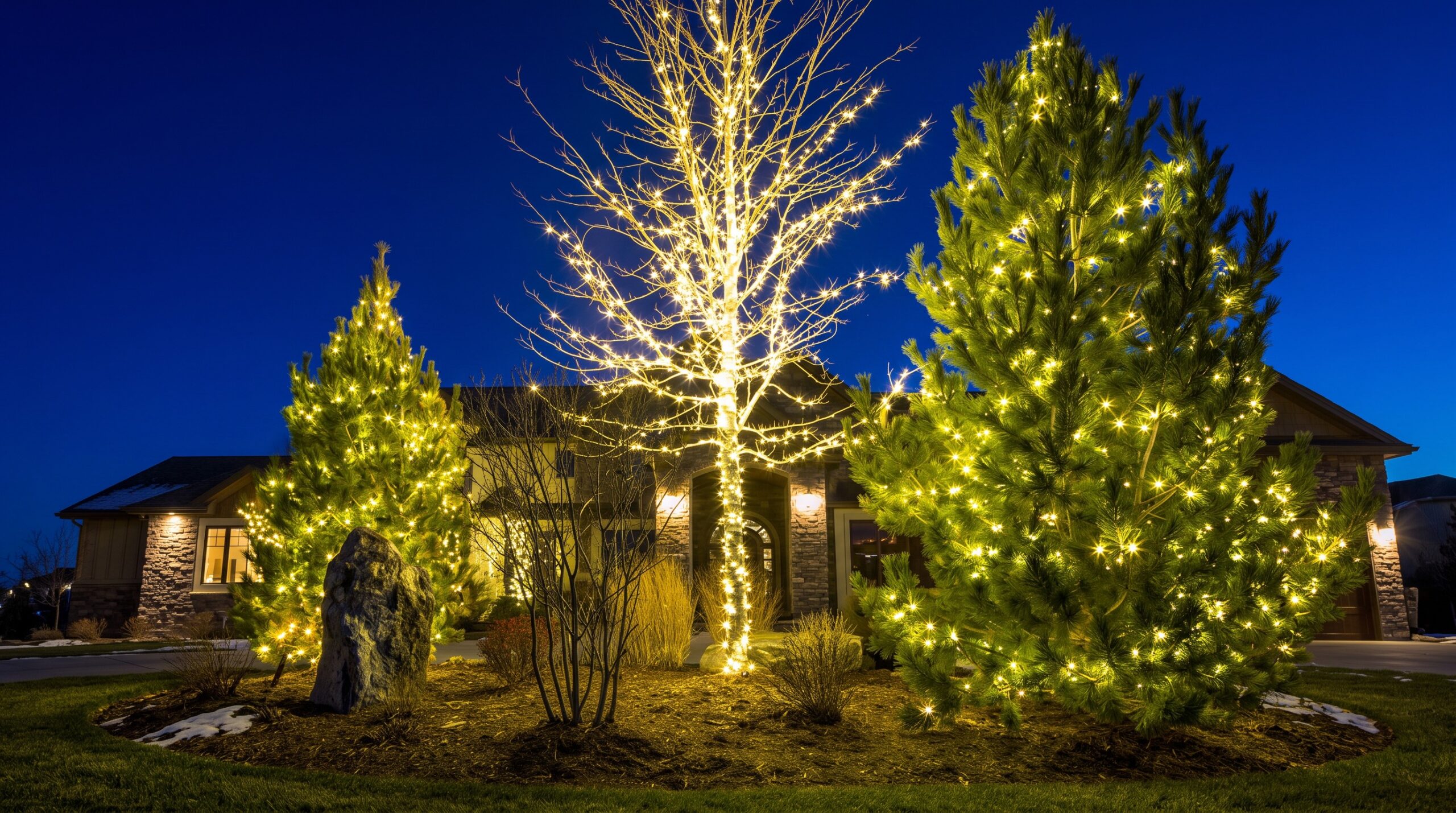 Holiday lighting installation